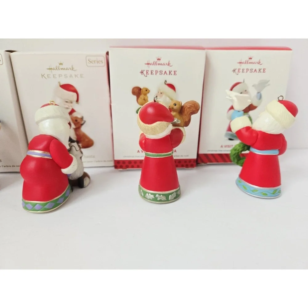 Hallmark Christmas ornament Series A Visit‎ from Santa  #1-6